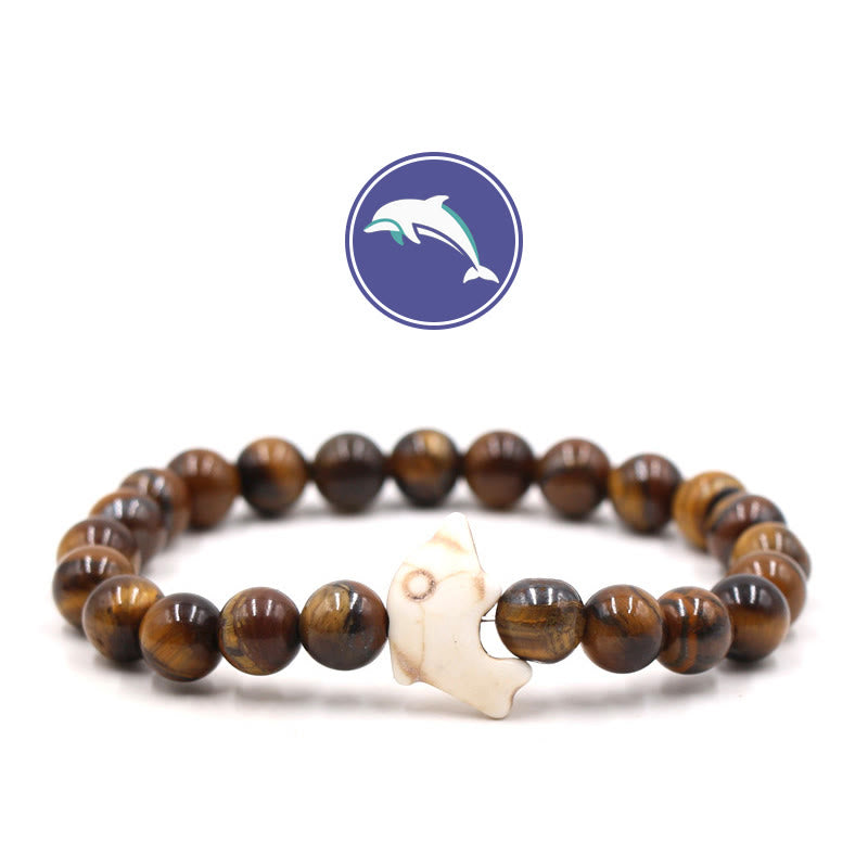 Bracelet en pierres précieuses Olivenorma Dolphin's Whisper - Œil de tigre - image 5