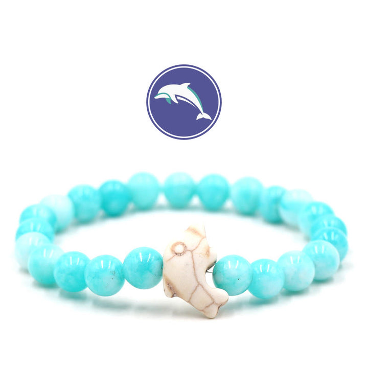 Bracelet en pierres précieuses Olivenorma Dolphin's Whisper - Cristal bleu - image 14