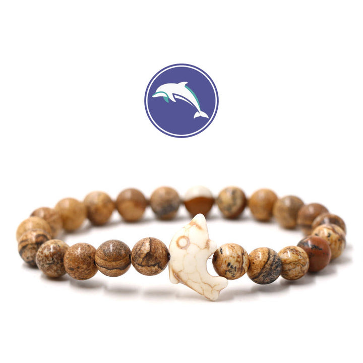 Bracelet en pierres précieuses Olivenorma Dolphin's Whisper - Photo Jasper - image 7