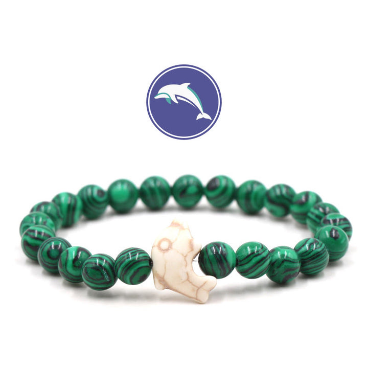 Bracelet en pierres précieuses Olivenorma Dolphin's Whisper - Malachite - image 10