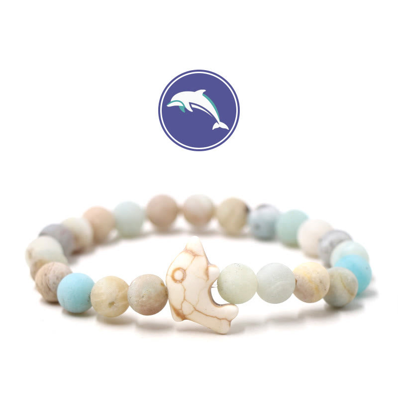 Bracelet en pierres précieuses Olivenorma Dolphin's Whisper - Amazonite givrée - image 8