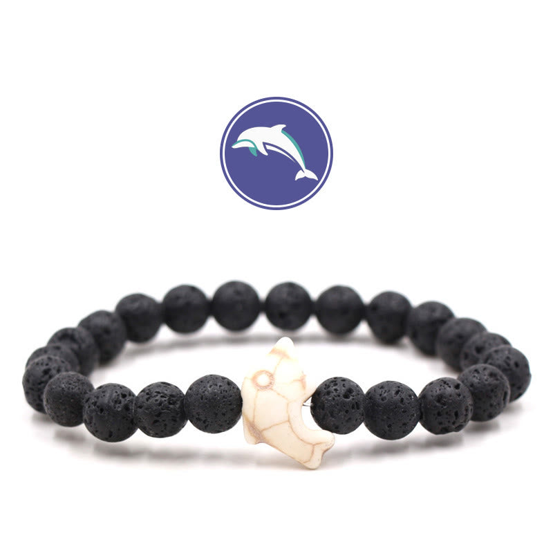Bracelet en pierres précieuses Olivenorma Dolphin's Whisper - Pierre de lave - image 4