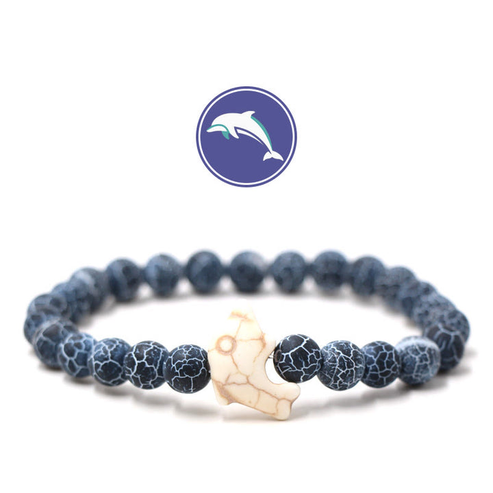 Bracelet en pierres précieuses Olivenorma Dolphin's Whisper - Pierre noire patinée - image 12