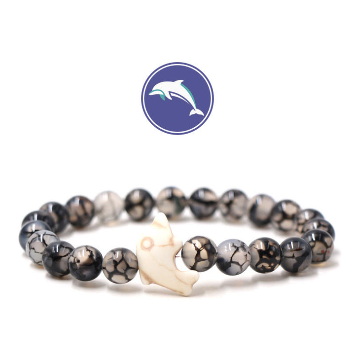 Bracelet en pierres précieuses Olivenorma Dolphin's Whisper - Pierre d'os de dragon noir - image 9