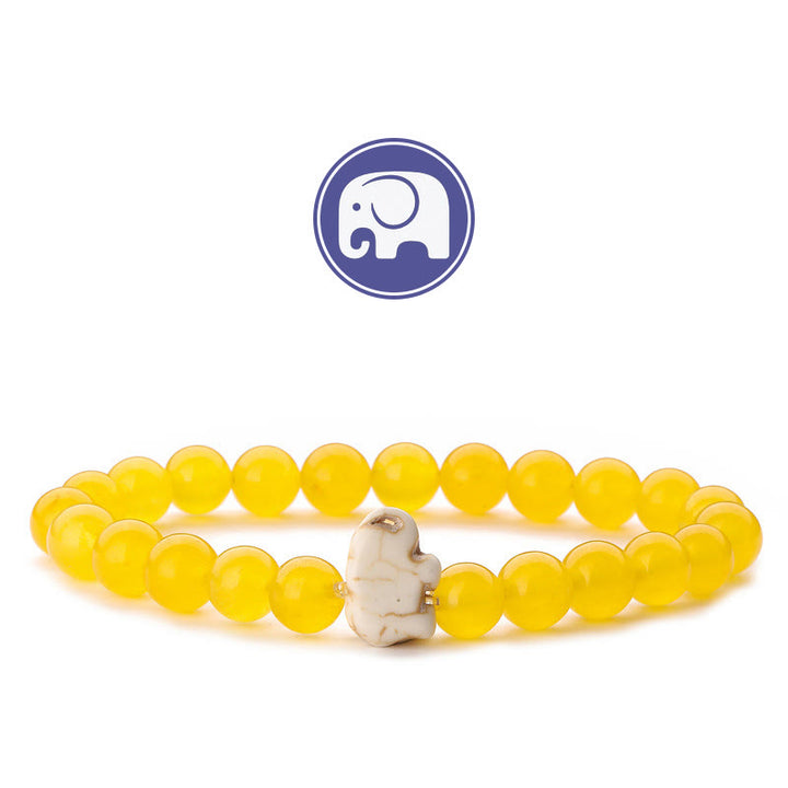 Bracelet Olivenorma Elephant Sagesse en pierres précieuses - Chaldécone jaune - image 21