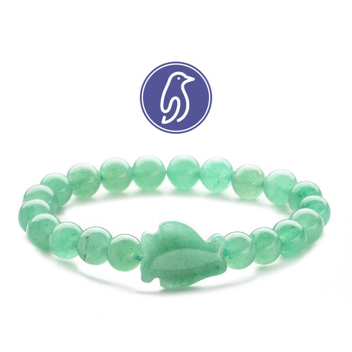 Bracelet de pierres précieuses Olivenorma Penguin Guideline - Aventurine verte - image 13