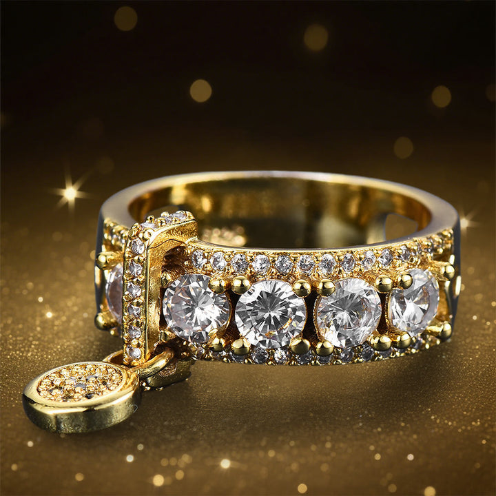 Bague en zircone scintillante avec le sceau d'Hécate d' Olivenorma - image 3