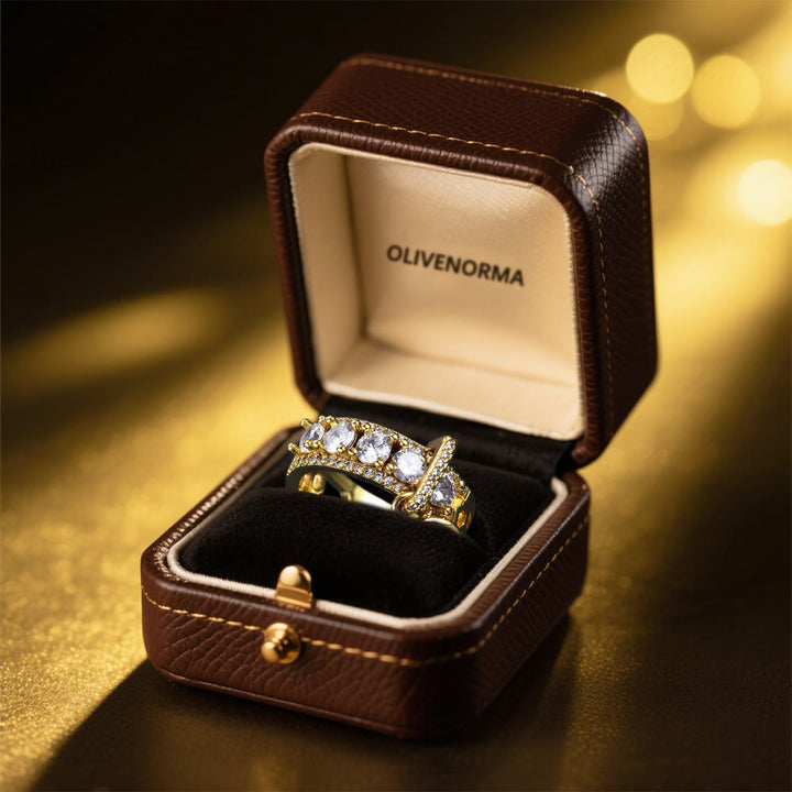 Bague en zircone scintillante avec le sceau d'Hécate d' Olivenorma - image 2