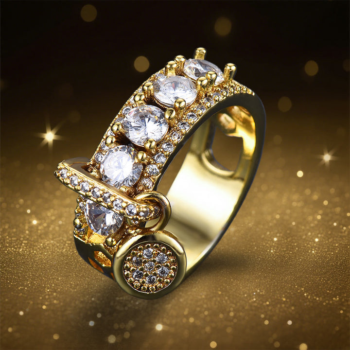 Bague en zircone scintillante avec le sceau d'Hécate d' Olivenorma - image 4