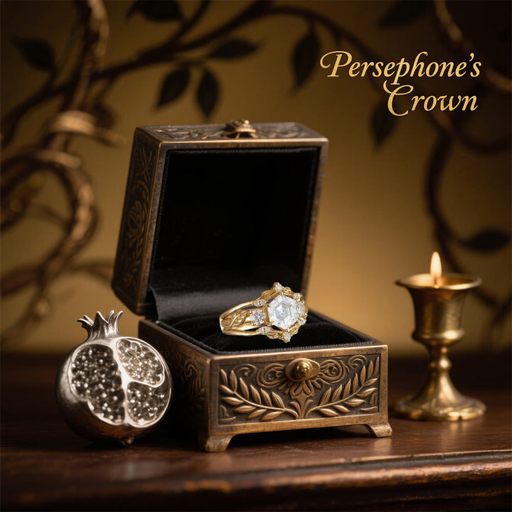 Bague en moissanite hexagonale Olivenorma Persephone's Crown - image 2
