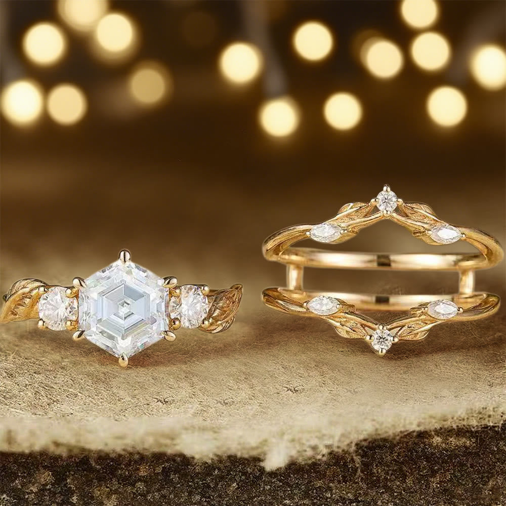 Bague en moissanite hexagonale Olivenorma Persephone's Crown - image 5