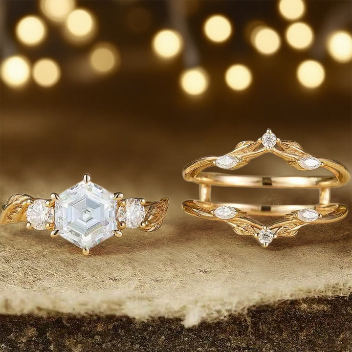 Bague en moissanite hexagonale Olivenorma Persephone's Crown - image 5