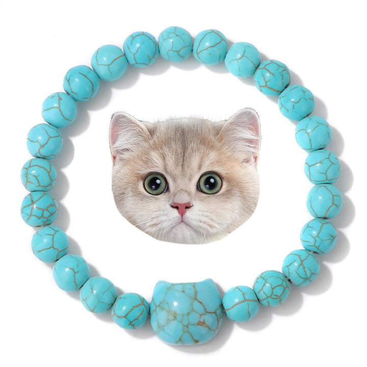 Bracelet de protection pour chats errants Olivenorma avec carte - Turquoise - Avec carte - image 23