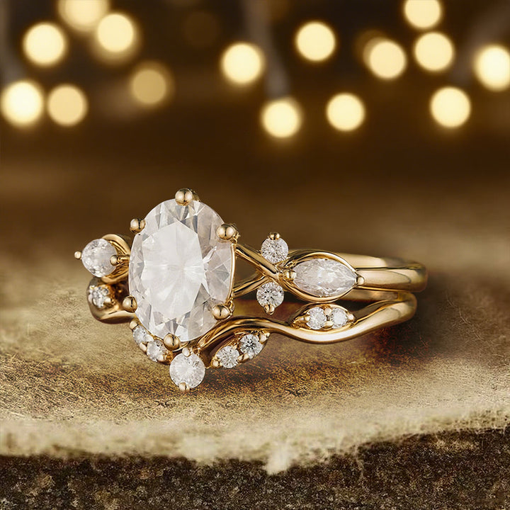 Bague ovale en moissanite Olivenorma Aurora's Knot - image 3