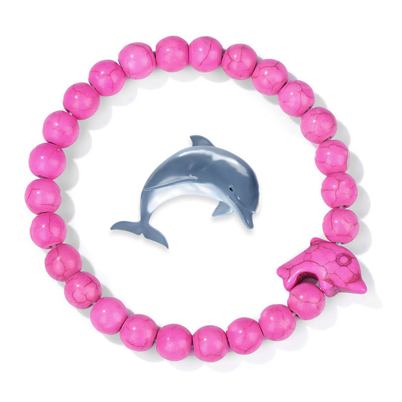 Bracelet turquoise Olivenorma Dolphin Ocean Guardian - Turquoise rose - image 5