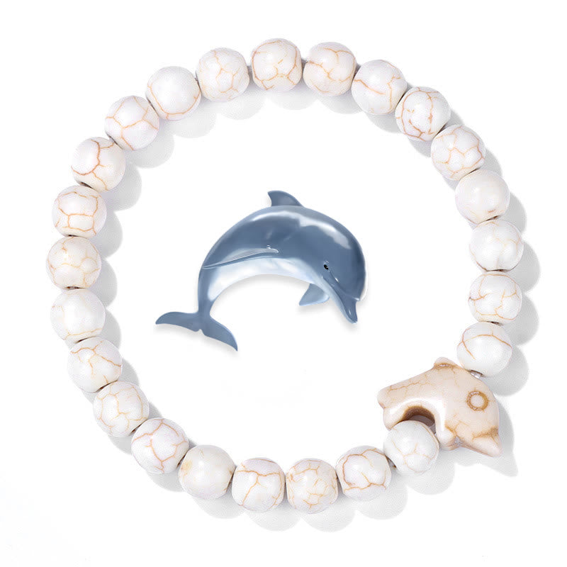 Bracelet turquoise Olivenorma Dolphin Ocean Guardian - Turquoise blanche - image 3