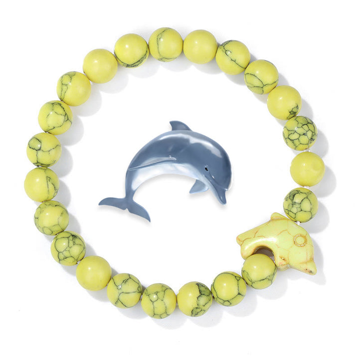 Bracelet turquoise Olivenorma Dolphin Ocean Guardian - Turquoise jaune - image 4