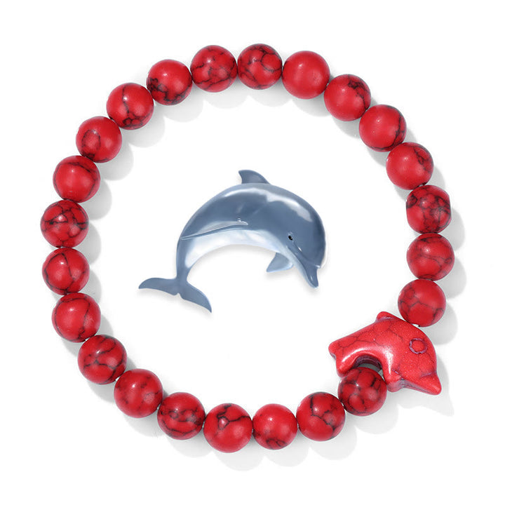 Bracelet turquoise Olivenorma Dolphin Ocean Guardian - Turquoise rouge - image 8