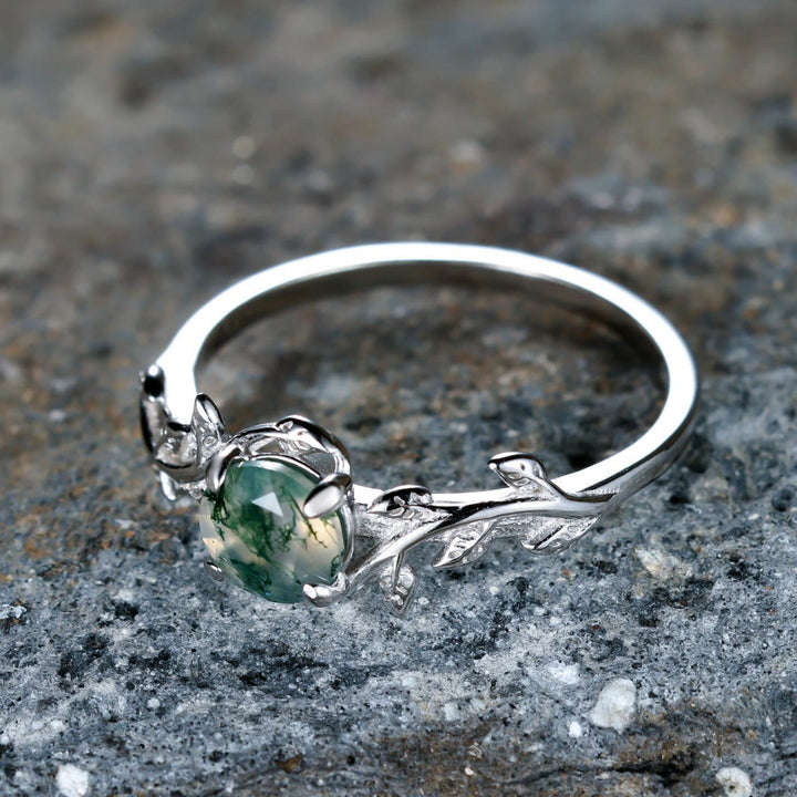 Olivenorma « Rêve d'Élodée » - Bague en agate mousse cuivrée - image 4