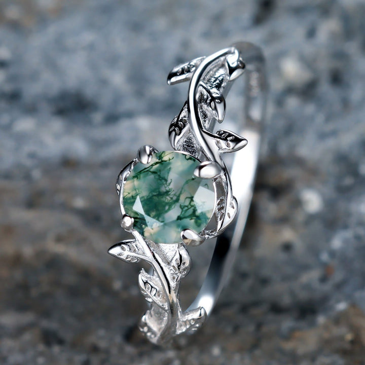 Olivenorma « Rêve d'Élodée » - Bague en agate mousse cuivrée - image 6
