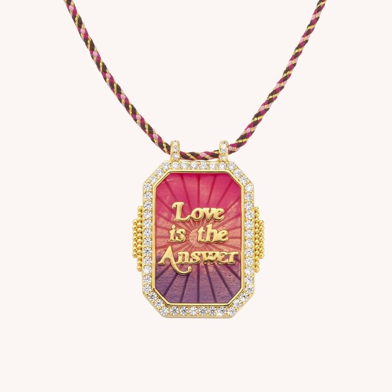 Collier et bracelet tressé Kaléidoscope Tarot Coloré Olivenorma - Collier d'amour - image 5