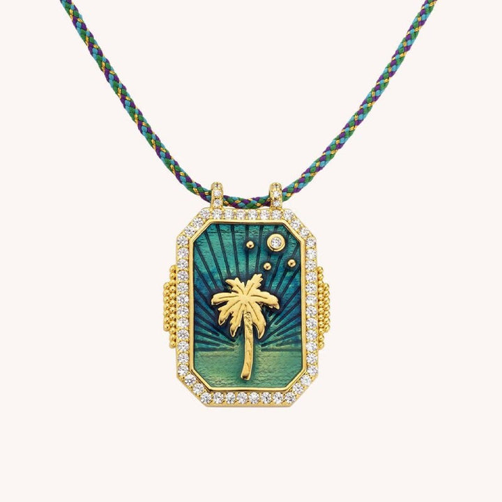 Collier et bracelet tressé Kaléidoscope Tarot Coloré Olivenorma - Collier Espoir - image 4