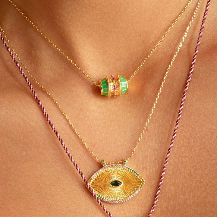 Collier de perles rotatives porte-bonheur Olivenorma et bracelet en corde tressée - image 9