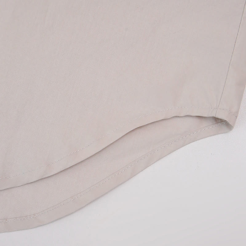 Chemise boutonnée à manches longues et col oversize en coton pour femme Olivenorma - image 16