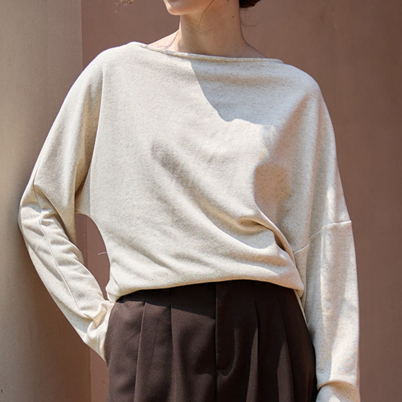 Chemisiers à manches longues en coton et lin Olivenorma , coupe classique, sweat-shirt - image 8