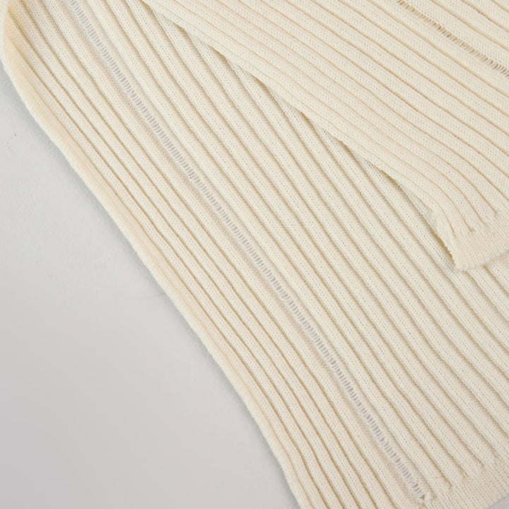Chemisier à manches longues Olivenorma , haut en maille côtelée fendue, sweat-shirt pour femme - image 12