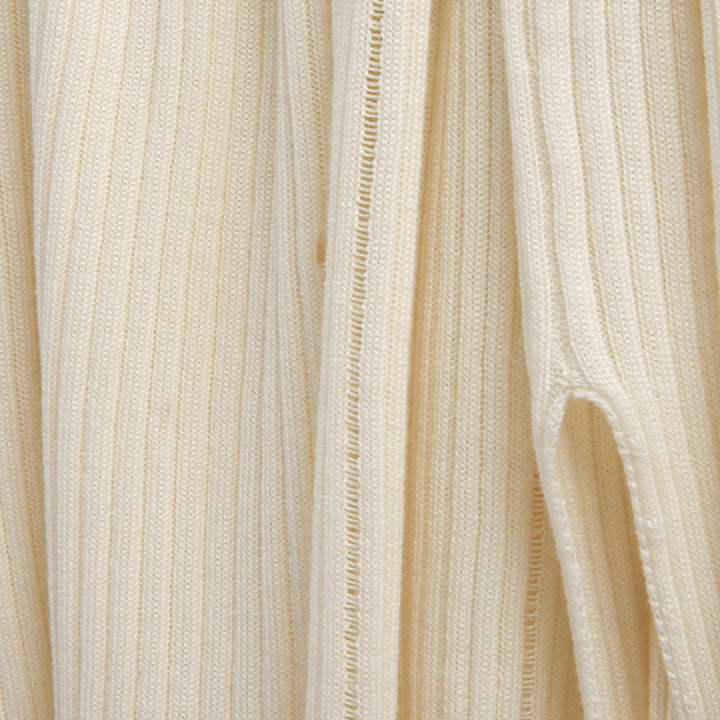 Chemisier à manches longues Olivenorma , haut en maille côtelée fendue, sweat-shirt pour femme - image 14