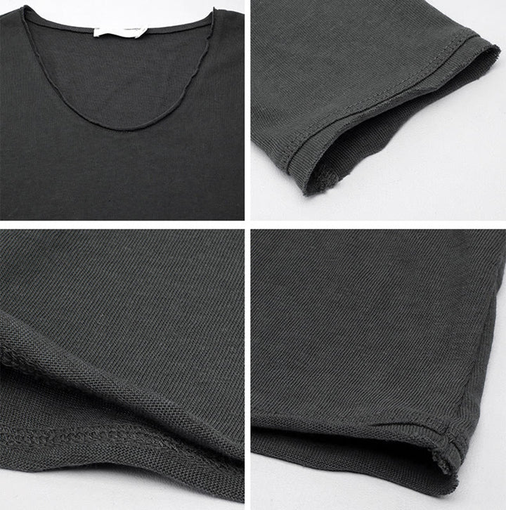 Sweat-shirt à manches longues et col roulé en U pour femme, couleur unie, Olivenorma - image 13