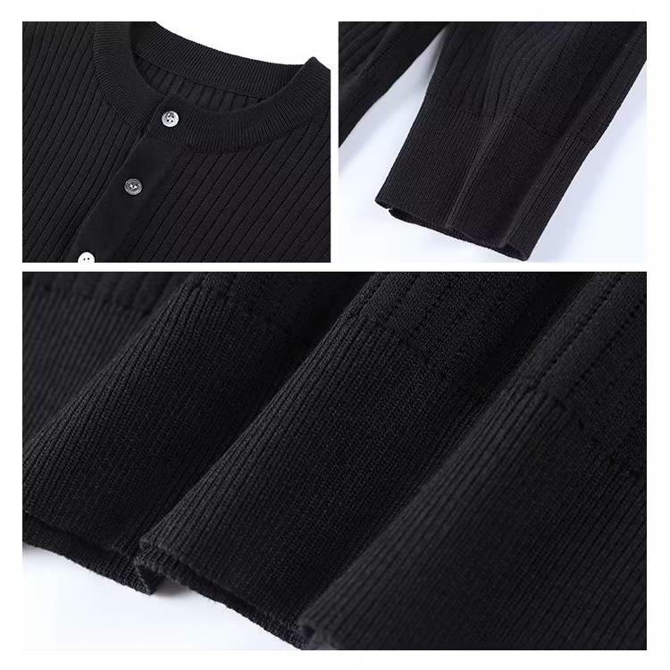 Sweat-shirt en maille côtelée à manches longues pour homme Olivenorma - image 6