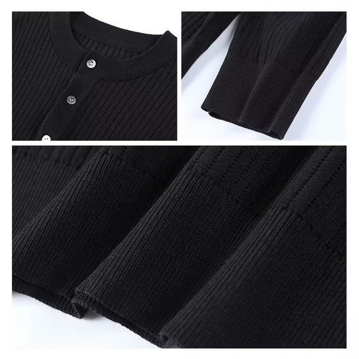 Sweat-shirt en maille côtelée à manches longues pour homme Olivenorma - image 6