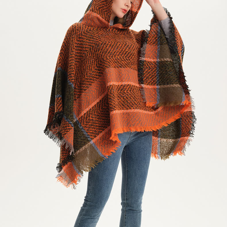Châle poncho douillet à chevrons Olivenorma - image 5