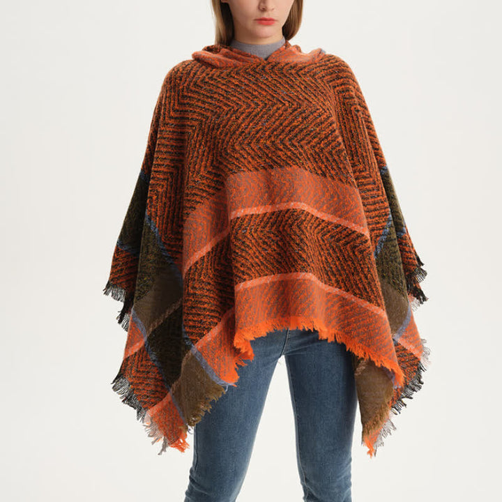 Châle poncho douillet à chevrons Olivenorma - image 4