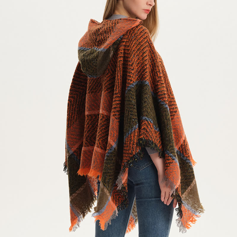 Châle poncho douillet à chevrons Olivenorma - image 7