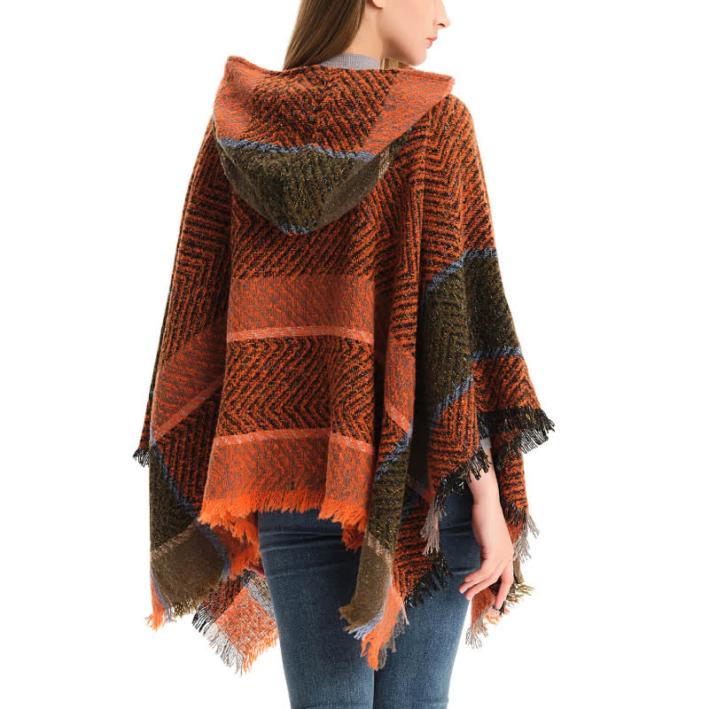 Châle poncho douillet à chevrons Olivenorma - image 3