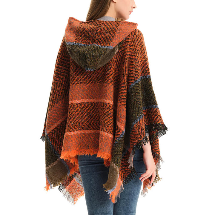Châle poncho douillet à chevrons Olivenorma - image 3