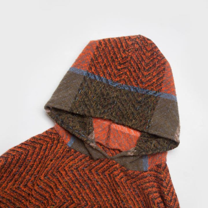 Châle poncho douillet à chevrons Olivenorma - image 9