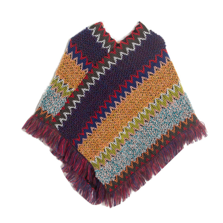Châle à franges bohème chic Olivenorma - Violet Jaune - image 12