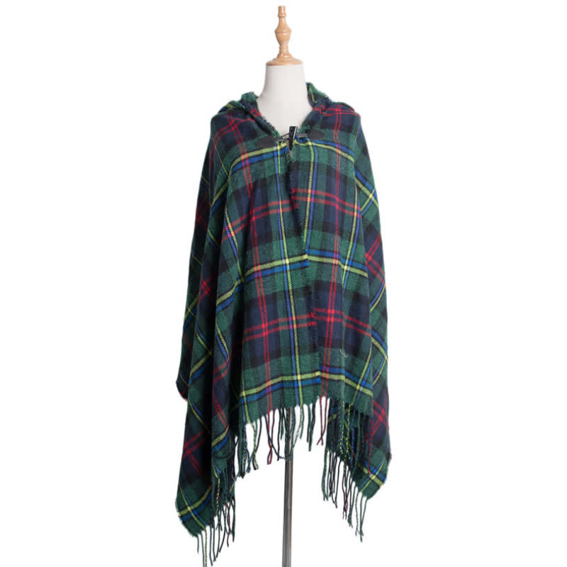 Olivenorma Couverture Tartan Classique Écharpe Châle - Plaid vert - image 14