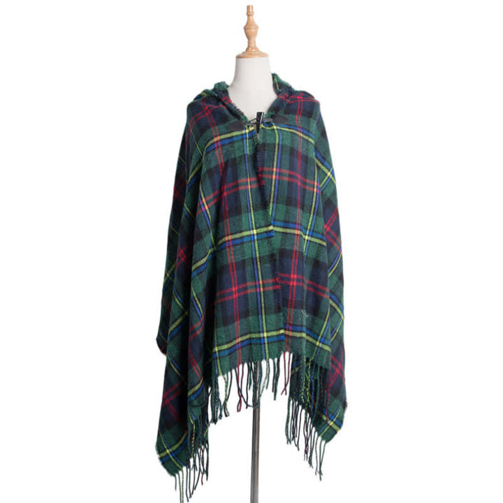 Olivenorma Couverture Tartan Classique Écharpe Châle - Plaid vert - image 14