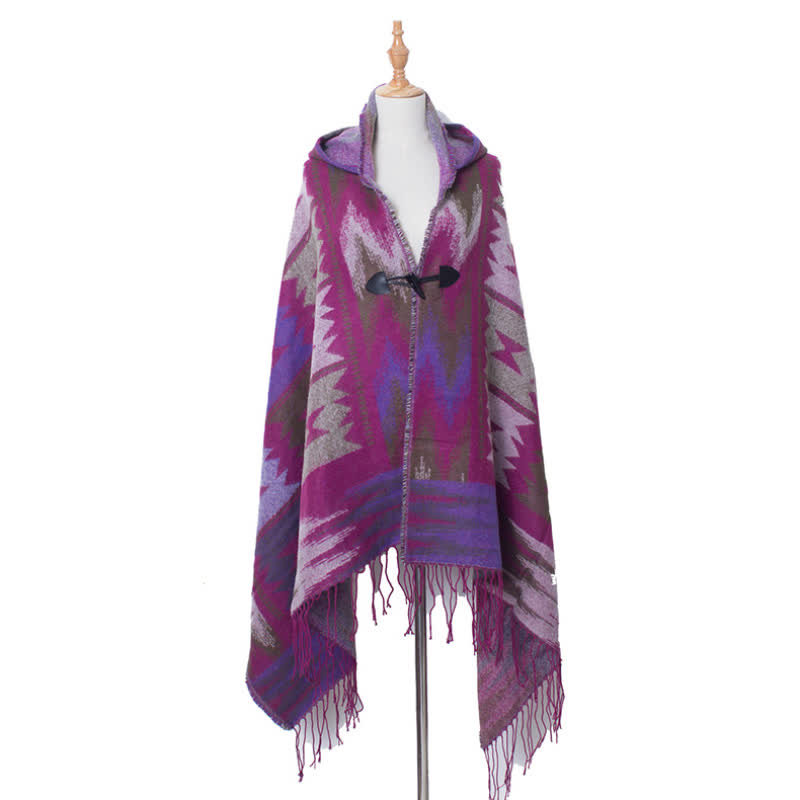 Olivenorma Couverture Tartan Classique Écharpe Châle - Violet - image 8