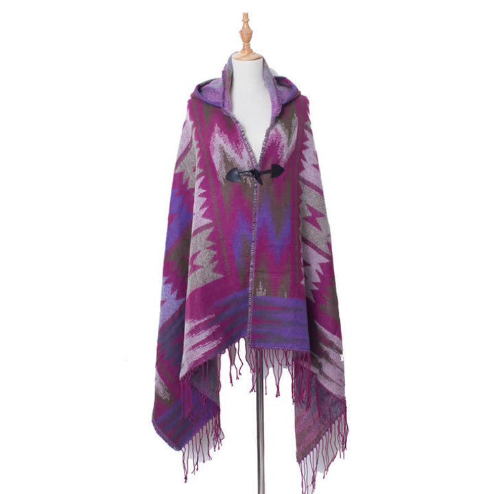 Olivenorma Couverture Tartan Classique Écharpe Châle - Violet - image 8