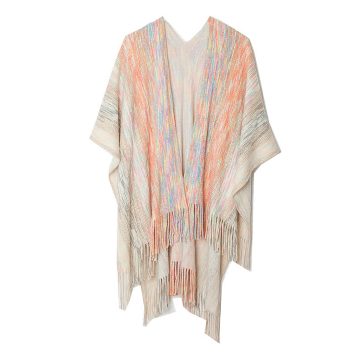 Cardigan châle à volants et pompons Olivenorma - Beige - image 7