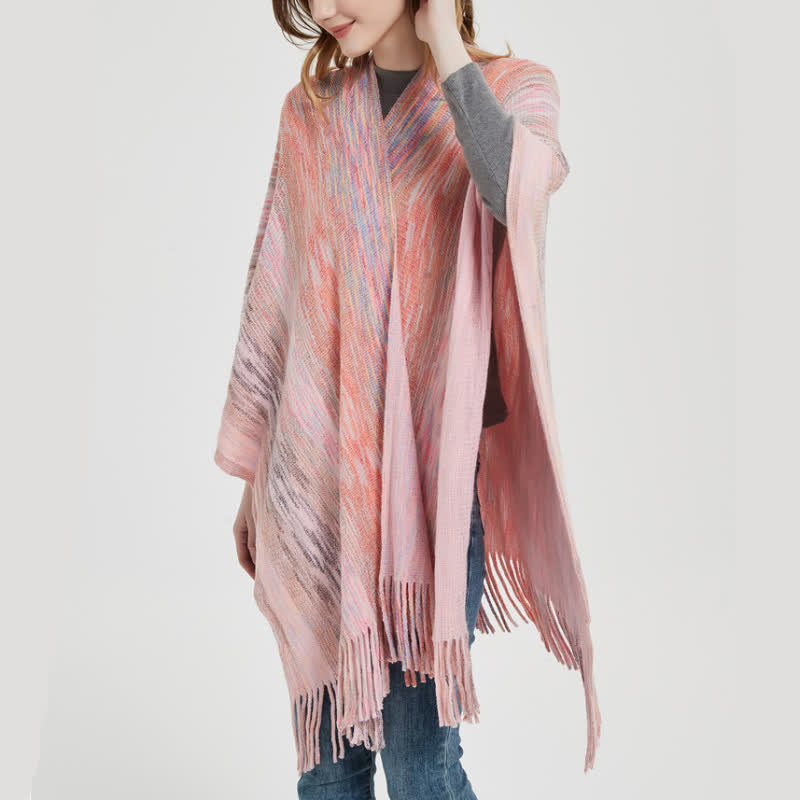 Cardigan châle à volants et pompons Olivenorma - image 3