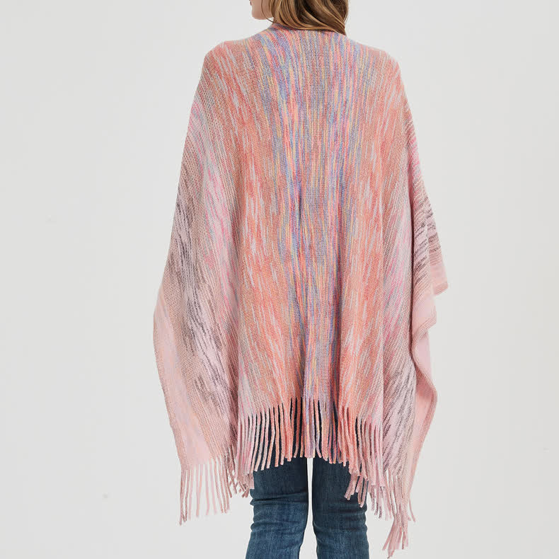 Cardigan châle à volants et pompons Olivenorma - image 5