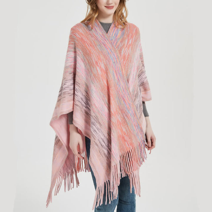 Cardigan châle à volants et pompons Olivenorma - image 4