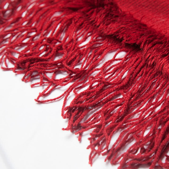 Cardigan châle à franges de couleur unie Olivenorma - image 16